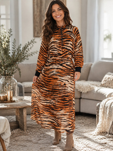 Marc cain maxikleid tiger - cain,