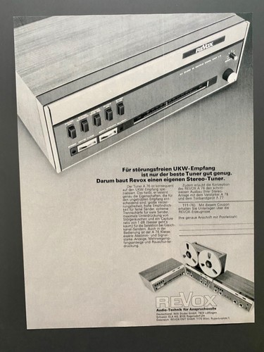 Revox stereo tuner hifi - revox,
