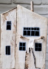 Holzhausdeko 20x14x5,5 cm