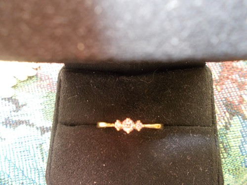Damen ring 585 - ring, ca