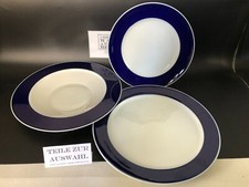 Rosenthal Secunda Variation Kobalt Rand Fahne➡️TEIL AUSWAHL➡️Porzellan weiß blau