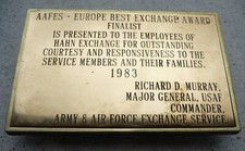 US Air Force Air Base Ramstein Hahn Flughafen USAF Schild  Abzeichen  AAFES