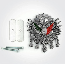 METAL Osmanli Tugra Araba Deko Ayyildiz Ottomane Osmanische Arma Logo Tuğra