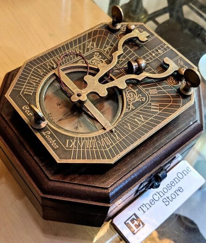 Messing vintage stil sonnenuhr - stil,
