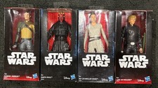 4 Darth Maul,Rey Starkiller Base, Jarrus,Luke Skywalker Figur Star Wars Hasbro