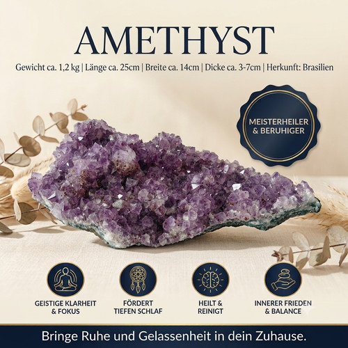 Amethyst stufe 2 - xl, 1,2