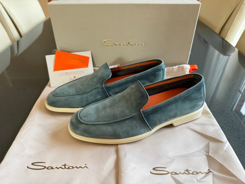 Santoni malibu loafer - malibu, türkis