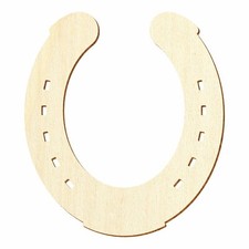 Holz Hufeisen - Deko Basteln 3-50cm