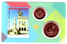 1 und 5 Cent SAN MARINO 2018 Coincard Nr. 1 SONDERPREIS !