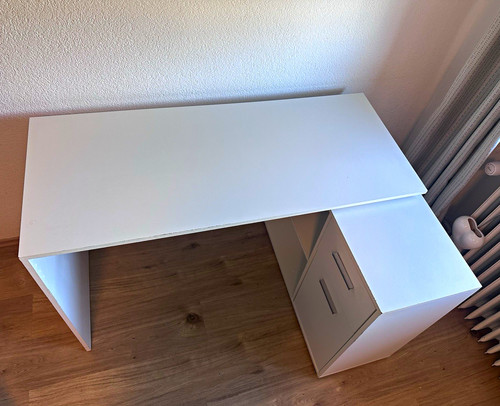 Schreibtisch weiß 120x60x75 - weiß,