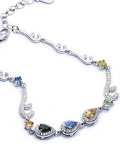 echtes Saphir Armband 925