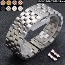 Edelstahl Glieder-Uhrenarmband