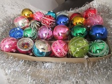 ALTER CHRISTBAUMSCHMUCK  ORNAMENTE WEIHNACHTSSCHMUCK BUNT