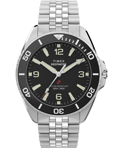 Timex deep water arctic silber - water,