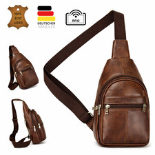 Brusttasche echt rindleder - echt,