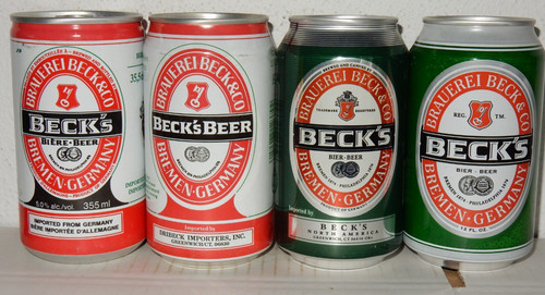 Beck bier bremen bierdosen - bier,