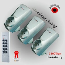 3 x Funksteckdosen AB600SA