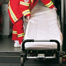 100 Patienten-Tragenauflagen 200x100 (Tragelaken Krankentrage Liege Arzt Praxis)