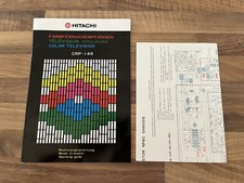 Bedienungsanleitung + Schaltplan | Farbfernseher Hitachi | CRP-I 49 | ca. 1978