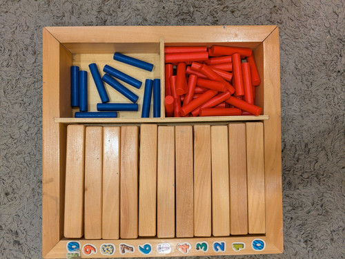 Montessori holz zahlenbrett - montessori,