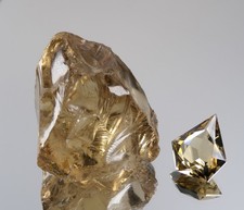 Citrin Edelstein roh schleifwürdig und geschliffene 10,8 ct