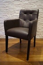 Echtleder Esszimmerstühle mit