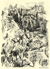 Rudolf Grossmann - 2 Blatt - Lithographien 1916