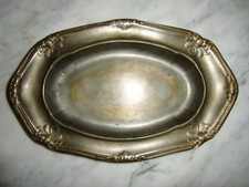 Alte Zinnschale Oval mit