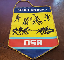 Wimpel DSR - Sport an Bord - VEB Deutfracht / Seereederei Rostock