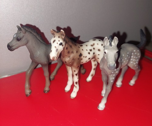 Schleich fohlen konvolut 3 - schleich,