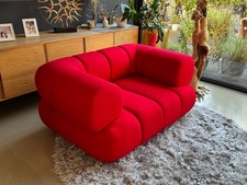Kleines rotes Loveseat Sofa