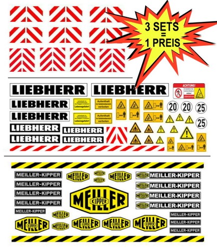 Aufkleber 3er set bagger - 3er,