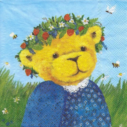 Bear belle sommer blau - sommer, /