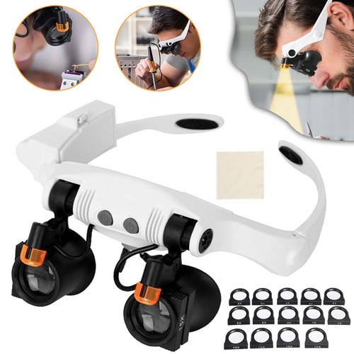 Kopflupe mit led beleuchtung - kopflupe,