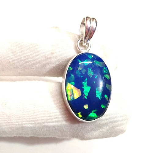 Handgefertigter blauer opal - blauer,