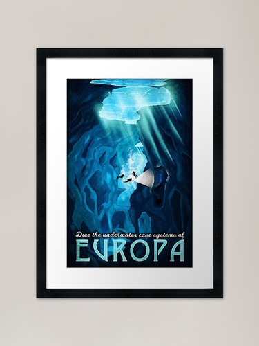 Dive europa space art gerahmte - europa,