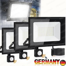 LED Fluter mit Bewegungsmelder 10-100W Außen Garten Strahler Scheinwerfer IP66