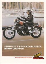 P + HONDA, Motorrad-Programm 1984 Chopper + Prospekt  brochure + 6 Seiten