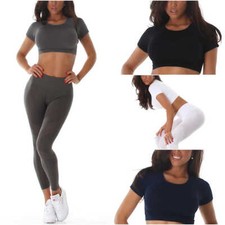 Damen Fitness Set Crop-Top