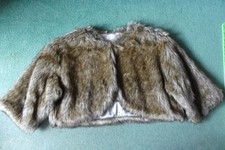 Bolero Damen Braun Kunstfell