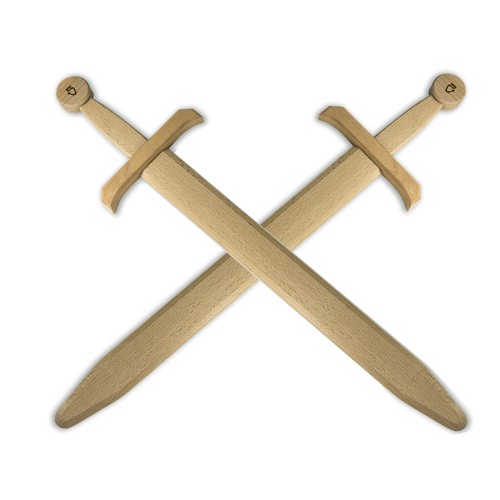 2er holz schwert - holz, edler