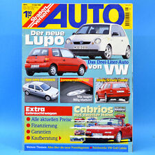 AUTO Straßenverkehr 8 1998 A Opel Astra Skoda Oktavia 2. Hand Cabrios VW Lupo