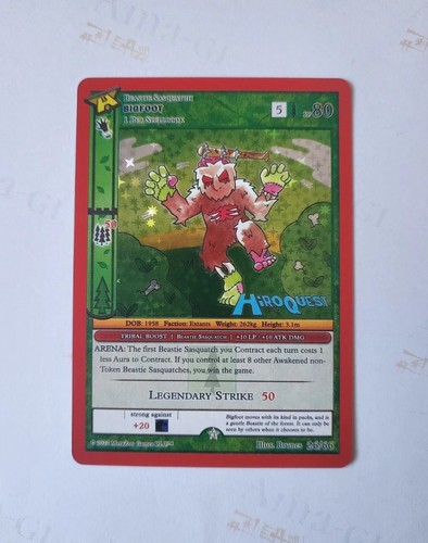 Bigfoot hiroquest holo promo - bigfoot,