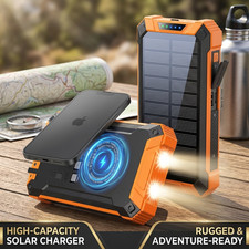 30000mAh Solar Power Bank USB