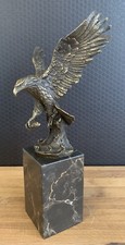 Bronzefigur adler skulptur - bronzefigur,