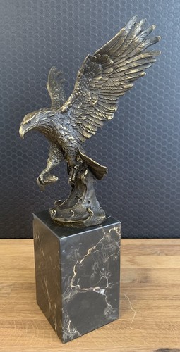 Bronzefigur adler skulptur - bronzefigur,