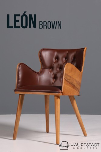 Chesterfield stuhl león brown - stuhl,