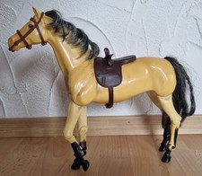 Barbie Gelenkpferd "Dallas" Schimmel- mit Sattel - Vintage 80er Jahre