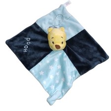Disney Baby Schmusetuch Winnie Pooh blau Kuscheltuch Schnuffeltuch Sterne