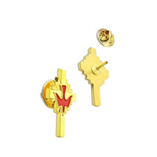 Kreuz Anstecker Pin Jesus